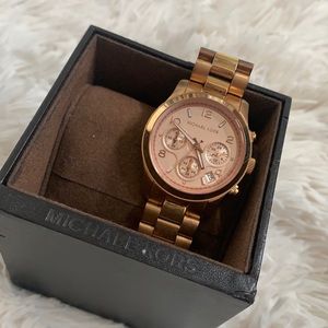 Rose gold Michael Kors watch